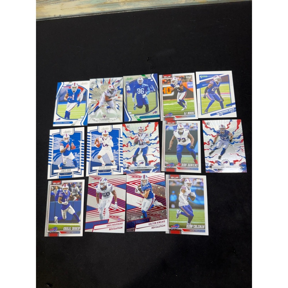 Panini Topps Buffalo Bills Card Lot OS Blue Red Excellent Josh Allen Kincaid